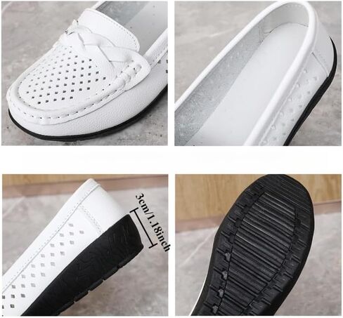 أحذية Penny Loafers النسائية غير القابلة للانزلاق - أحذية كاجوال للعمل قابلة للتنفس مريحة طوال اليوم أحذية قيادة مسطحة للعمل والمكتب والمشي غير الرسمي in Kuwait