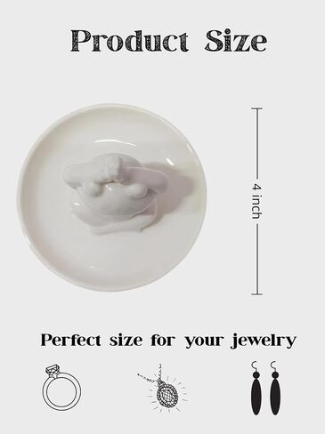 Ceramic Yoga Frog Ring Holder – Yoga Pose Jewelry Tray for Vanity & Kitchen – Zen Meditation Trinket Dish, Whimsical Home Decor & Frog Gifts for Women in Saudi Arabia