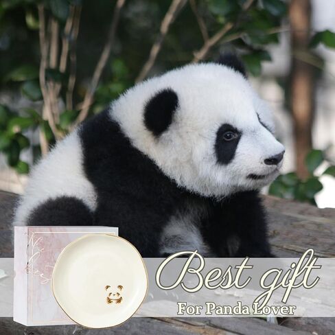 InnoBeta Panda Gifts for Women, Ceramic Jewelry Tray Decorative Trinket Dish for Rings Earring in Saudi Arabia