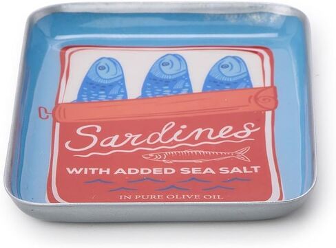 Two's Company Sardines Metal Trinket/Desk Trays, Set of 4 Designs, 6-inch Length in Kuwait