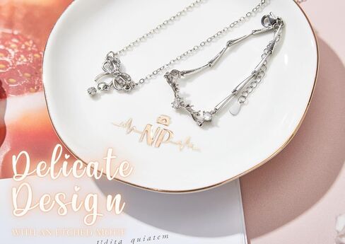 InnoBeta Nurse Practitioner Gifts for women, Ceramic Ring Dish, Jewelry Tray, Trinket Dish for Rings Earrings Necklaces Bracelet Watch Keys, Gifts for Birthday, Mother's Day, Christmas - 4.75" in Saudi Arabia