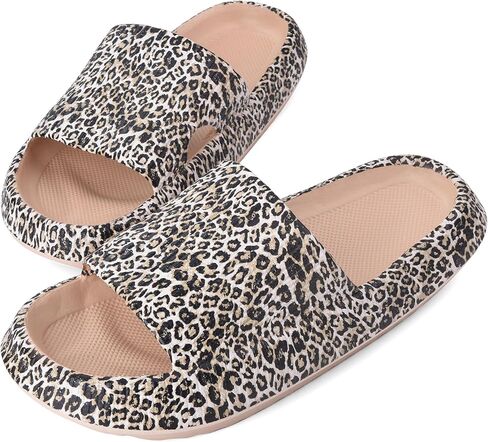 Cloud Slides for Women and Men, 1.7 Inch Thick Sole Pillow Slippers, Non-Slip EVA Quick-Dry Shower Sandals, Lightweight Cushioned House Slides for Indoor and Outdoor in Kuwait