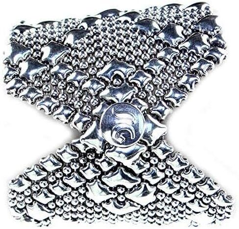 SG Liquid Metal Antique Silver Bracelet B108-AS by Sergio Gutierrez in Saudi Arabia