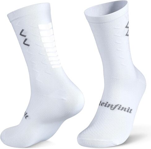 Reflective Cycling Socks,with Reflective Arrow Pattern, Breathable Cushioned Socks, Cycling and Running (One Size) in Saudi Arabia