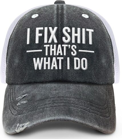 I Fix Shit That's What I Do Hat Funny Trucker Hats for Men Baseball Cap Gifts in Saudi Arabia