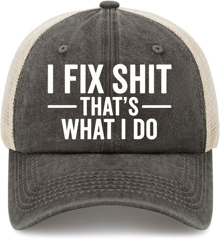 I Fix Shit That's What I Do Hat Funny Trucker Hats for Men Baseball Cap Gifts in Saudi Arabia