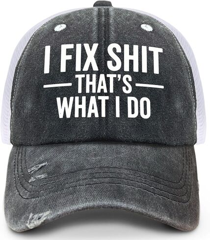 I Fix Shit That's What I Do Hat Funny Trucker Hats for Men Baseball Cap Gifts in Saudi Arabia