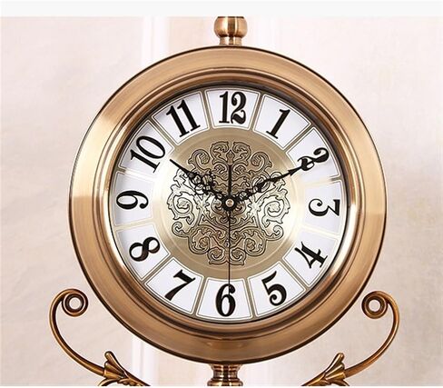 Vintage Grandstand Clock Living Room European-Style Standing Nordic Floor-Standing Watch Decoration Retro Big Decor in Saudi Arabia