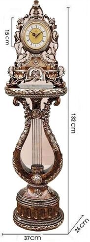 Floor Clock, Grandfather, Stand Metal Analog Standing Coffee Home Decor Decor in Saudi Arabia