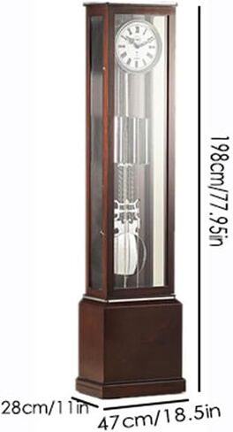 Home Furnishings Grandfather Clock with Chime Brown with Adjustable Volume Digital in Rich Decor in Saudi Arabia