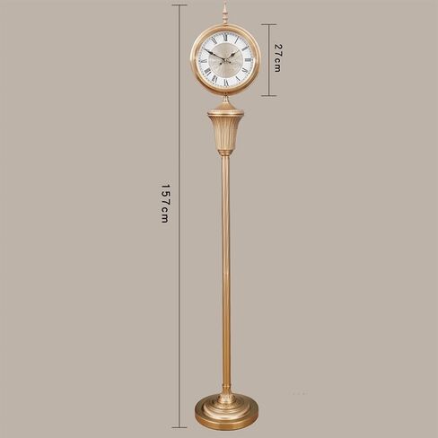 Retro Living Room Floor Clock, Creative Ceramic Craft Home Standing Personality Ground Decor in Saudi Arabia