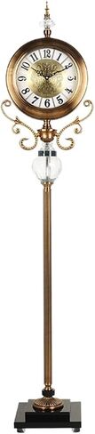 Retro Floor Clocks Mute Clock Grandstand Roman Column Pendulum for Living Room Home Decorations Decor in Saudi Arabia