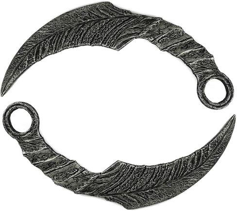 CrazyCatCos Mazikeens Daggers Knife from Lucifer Series Halloween Cosplay Costume Props Accessory 22cm, 2 Pcs, One_Size in Saudi Arabia