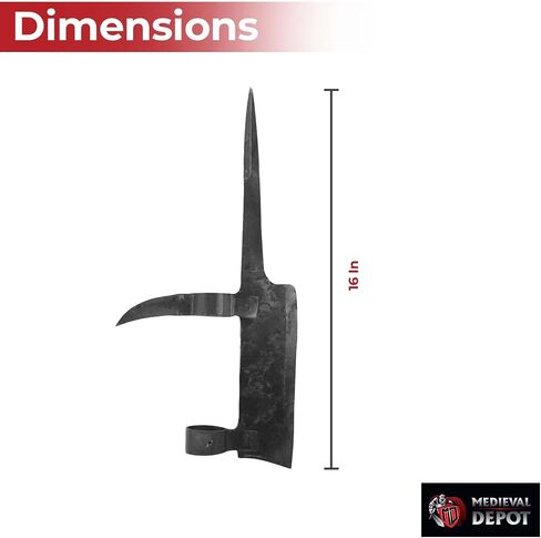 MedievalDepot 14th Century Voulge Polearm - Functional Replica Weapon for Historical Reenactments, Cosplay, and Collections in Saudi Arabia