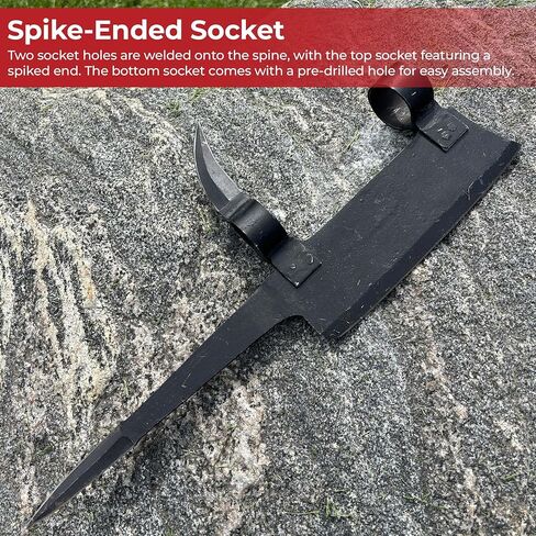 MedievalDepot 14th Century Voulge Polearm - Functional Replica Weapon for Historical Reenactments, Cosplay, and Collections in Saudi Arabia