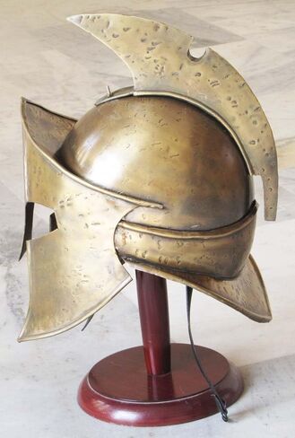300 Movie Roman Spartan Helmet Collectible Medieval King Leonidas Armor Helmet Rustic Vintage Home Decor Gifts in Kuwait