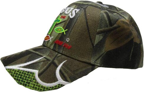 AES Jesus is The Way Life Truth Christ Christian Camo Camouflage Embroidered Cap Hat in Kuwait