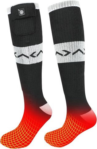 Rechargeable Electirc Heated Socks for Men Women 3-Levels Battery Powered Cold Weather Heat Socks for Men Women 2 * 2200mAh Up to 10 Hours Warm Socks for Winter Hunting Camping Skiing Hiking in Saudi Arabia