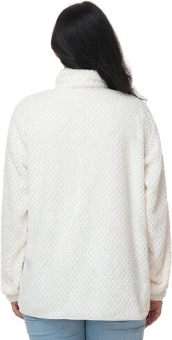ANOTHER CHOICE Women's Ultra Soft Sherpa Fleece Jacket, Full Zip Coat, Lightweight Warm for Casual, Hiking & Travel in Saudi Arabia