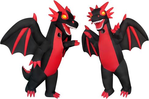 Giant Inflatable Dragon Costume Blow-up Costume for Halloween Costume/Birthday Party (Dragon) in Saudi Arabia