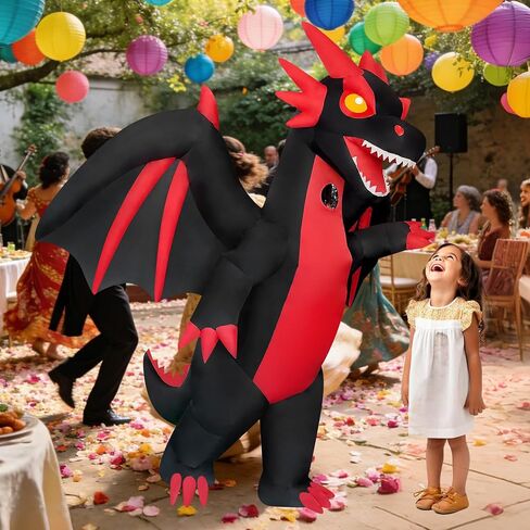 Giant Inflatable Dragon Costume Blow-up Costume for Halloween Costume/Birthday Party (Dragon) in Saudi Arabia