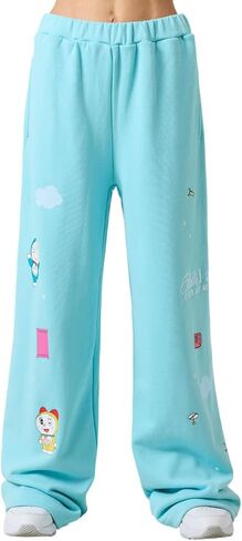 Samii Ryan Women's I Am Doraemon Open Leg Sweats in Saudi Arabia