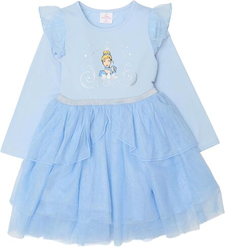 Disney Princess Dress Up to Play for Girls Long Sleeve Tutu & Sparkle Tulle Skirt in Kuwait
