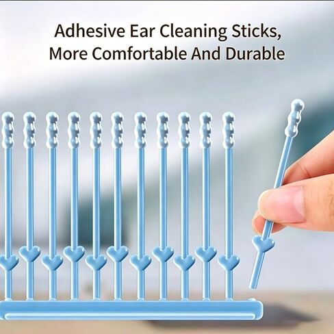 72 Pcs Earwax Swabs Ear Wax Tool, Reusable Adhesive Earwax Swabs, Gentle Ear Cleaning Stick Sticky Ear Cleaning Stick Gentle, Reusable Adhesive Ear Cleaning Sticks in Saudi Arabia