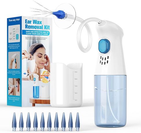 Ear Wax Removal Kit, Ear Wax Removal for Home Use, Gentle and Effective Ear Cleaner, Easy to Use Ear Cleaning Kit, Ear Flushing Kit for Adults in Kuwait