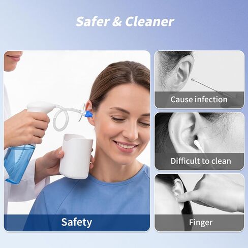 Ear Wax Removal Kit, Ear Wax Removal for Home Use, Gentle and Effective Ear Cleaner, Easy to Use Ear Cleaning Kit, Ear Flushing Kit for Adults in Kuwait