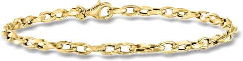 Ross-Simons Italian 3mm 18kt Yellow Gold Twisted Cable-Chain Bracelet in Kuwait