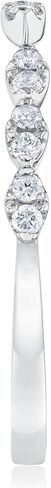 1/10ctw Diamond White Gold Open Wedding Band - Embrace Collection - Size 5.5 in Saudi Arabia
