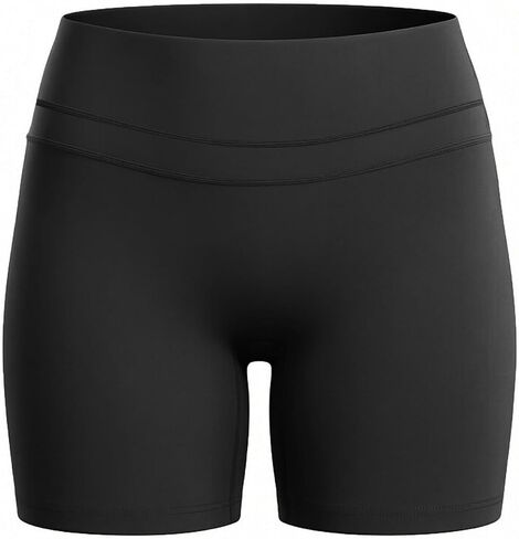 Aoxjox Workout Biker Shorts for Women Lumira High Waisted Exercise Athletic Gym Running Lumastretch™ Luxe Yoga Short 5" in Kuwait