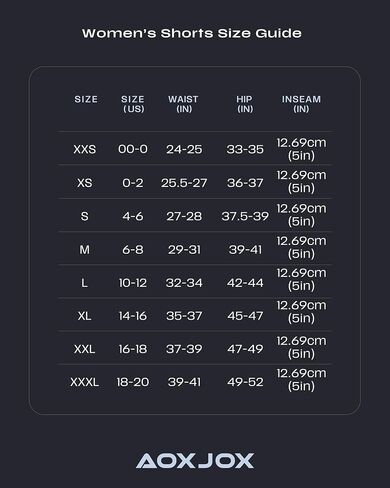 Aoxjox Workout Biker Shorts for Women Lumira High Waisted Exercise Athletic Gym Running Lumastretch™ Luxe Yoga Short 5" in Kuwait