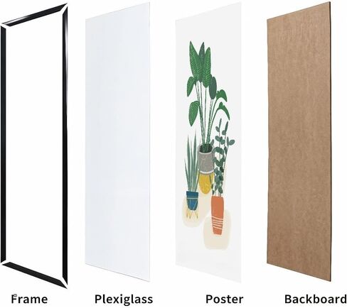18x24 Picture Frame – Black Flat Profile Wall Photo Frame in Kuwait