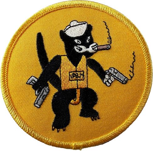 VP-VPB-71 Black Cats Squadron Patch – Sew On, 3.5 Inch, Embroidered Naval Aviation Insignia in Kuwait