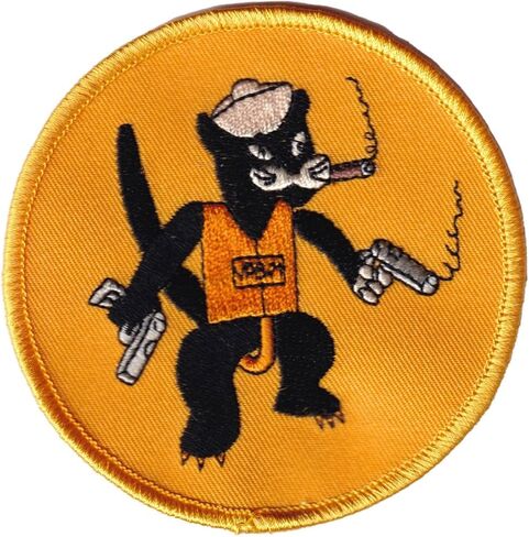 VP-VPB-71 Black Cats Squadron Patch – Sew On, 3.5 Inch, Embroidered Naval Aviation Insignia in Kuwait