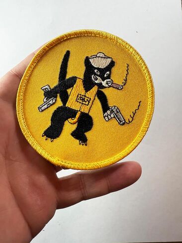 VP-VPB-71 Black Cats Squadron Patch – Sew On, 3.5 Inch, Embroidered Naval Aviation Insignia in Kuwait