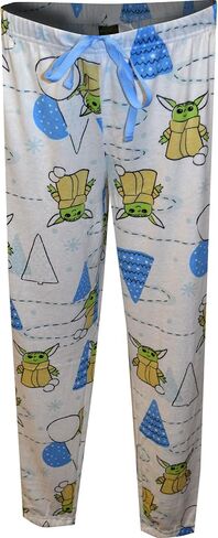 Briefly Stated Womens Star Wars Mandalorian Grogu Christmas Fun Ultra Soft Lounge Pant in Kuwait