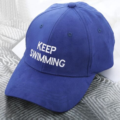 Keep Swimming Embroidered Trucker Tour Concert Inspired Outfit Match Hat for Fans Gift Women Men Blue in Saudi Arabia