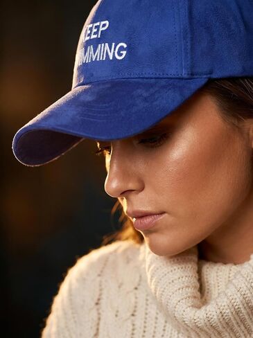 Keep Swimming Embroidered Trucker Tour Concert Inspired Outfit Match Hat for Fans Gift Women Men Blue in Saudi Arabia