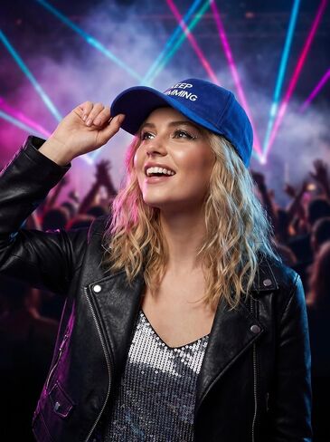 Keep Swimming Embroidered Trucker Tour Concert Inspired Outfit Match Hat for Fans Gift Women Men Blue in Saudi Arabia