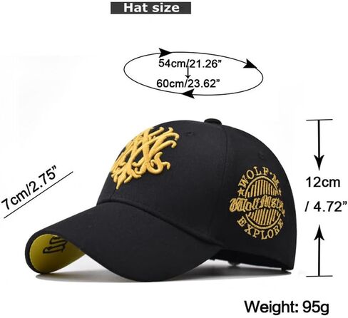 Three-Dimensional Large Embroidered Baseball Cap,Cotton Trucker Hat,Gift Giving in Kuwait