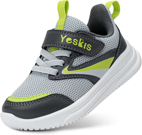 YESKIS Toddler Sneakers Boys Girls Tennis Shoes | Kids Breathable Mesh Lightweight Slip On Athletic Running Shoes Toddler and Little Kid in Saudi Arabia