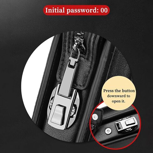 PU Leather Clutch Purse with Password Lock, Secure Travel Wallet & Toiletry Bag for Women Men for Daily Commute | Eco-friendly in Saudi Arabia