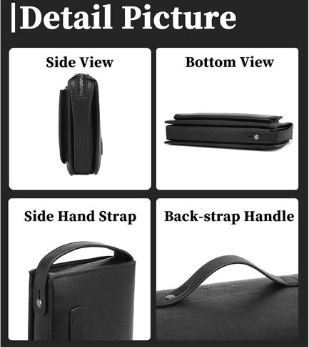 PU Leather Clutch Purse with Password Lock, Secure Travel Wallet & Toiletry Bag for Women Men for Daily Commute | Eco-friendly in Saudi Arabia