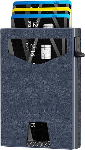 محفظة رجالية مع حجب RFID | تصميم الجيب الأمامي ثلاثي الطي | 12 فتحة للبطاقات، 2 فتحة لبطاقة الهوية وفتحة للنقود | قاذف بطاقة الألومنيوم | إكسسوارات رجالية متينة وخفيفة الوزن (كربون) in Kuwait