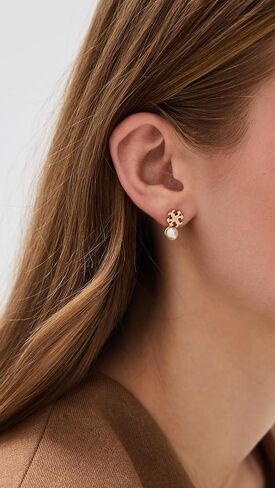 Tory Burch Women's Kira Pearl Stud Earrings in Kuwait