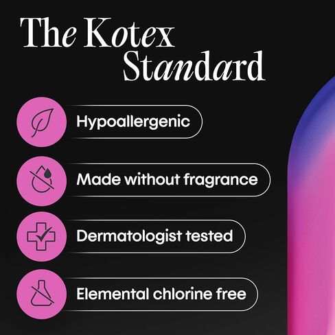 Kotex Overnight Maxi Pads with Wings, 78 Count (3 Packs of 26)(Packaging May Vary) in Saudi Arabia
