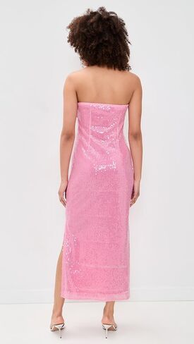 endless rose Women's Strapless Sequins Maxi Dress in Saudi Arabia